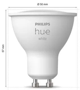 Bec LED dimabil Philips Hue WHITE GU10/4,2W/230V 2700K
