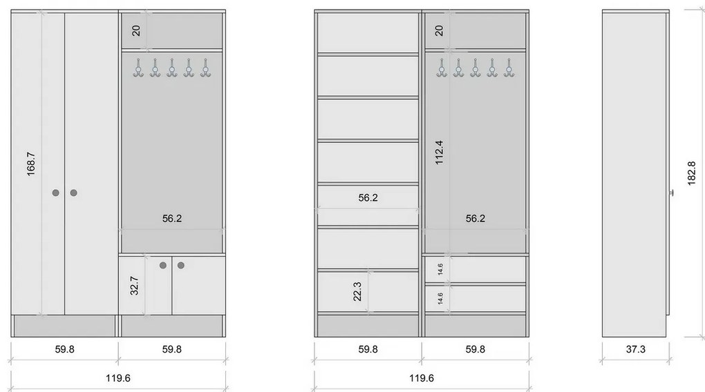 Set de hol Mia White
