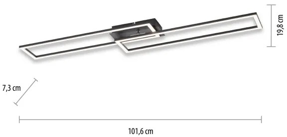 Leuchten Direkt 14691-18 - Plafonieră LED IVEN dimabilă 36W 230V