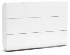 Pat rabatabil orizontal single - SIMPLE 90 (90X200) - Alb Mat