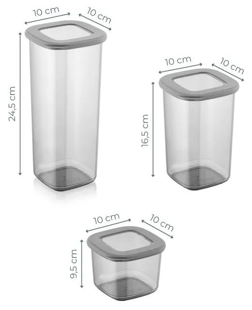 Recipiente 9 buc. pentru alimente Fresco – Hermia