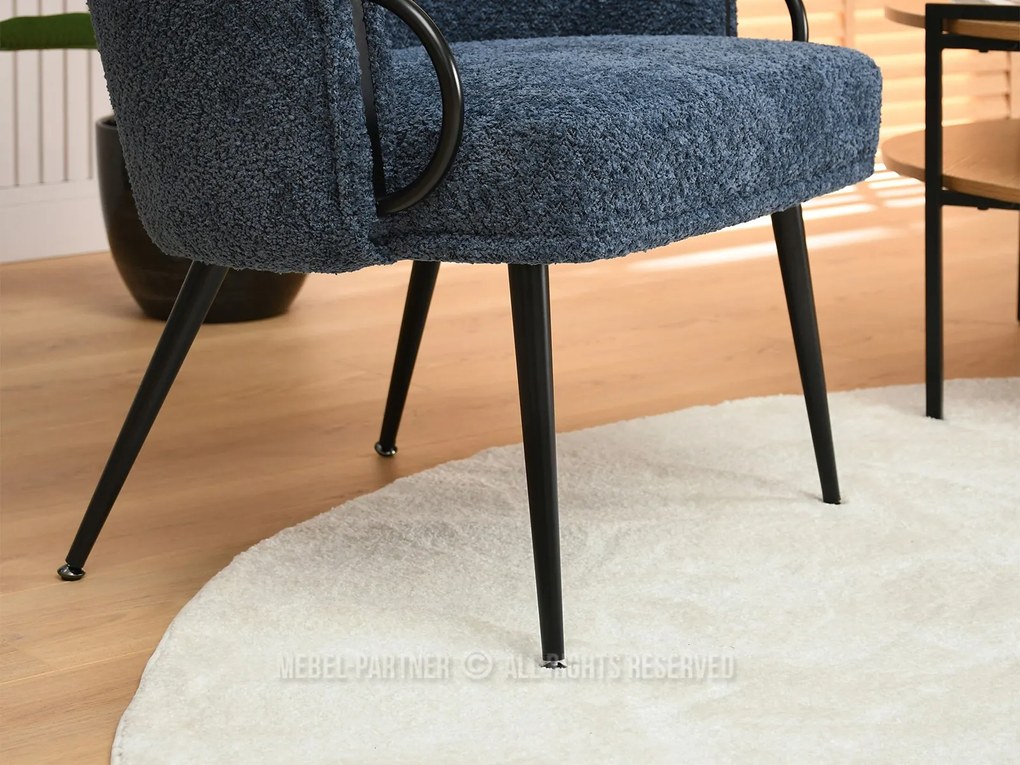 Fotoliu Carma F (albastru închis + negru). Promo -19%. 1109979