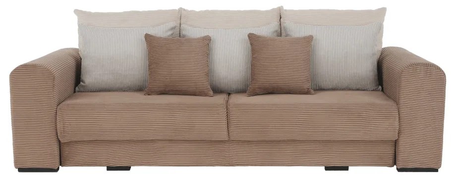 Canapea foarte spatioasa, maro deschis, bej, crem, GILEN BIG SOFA