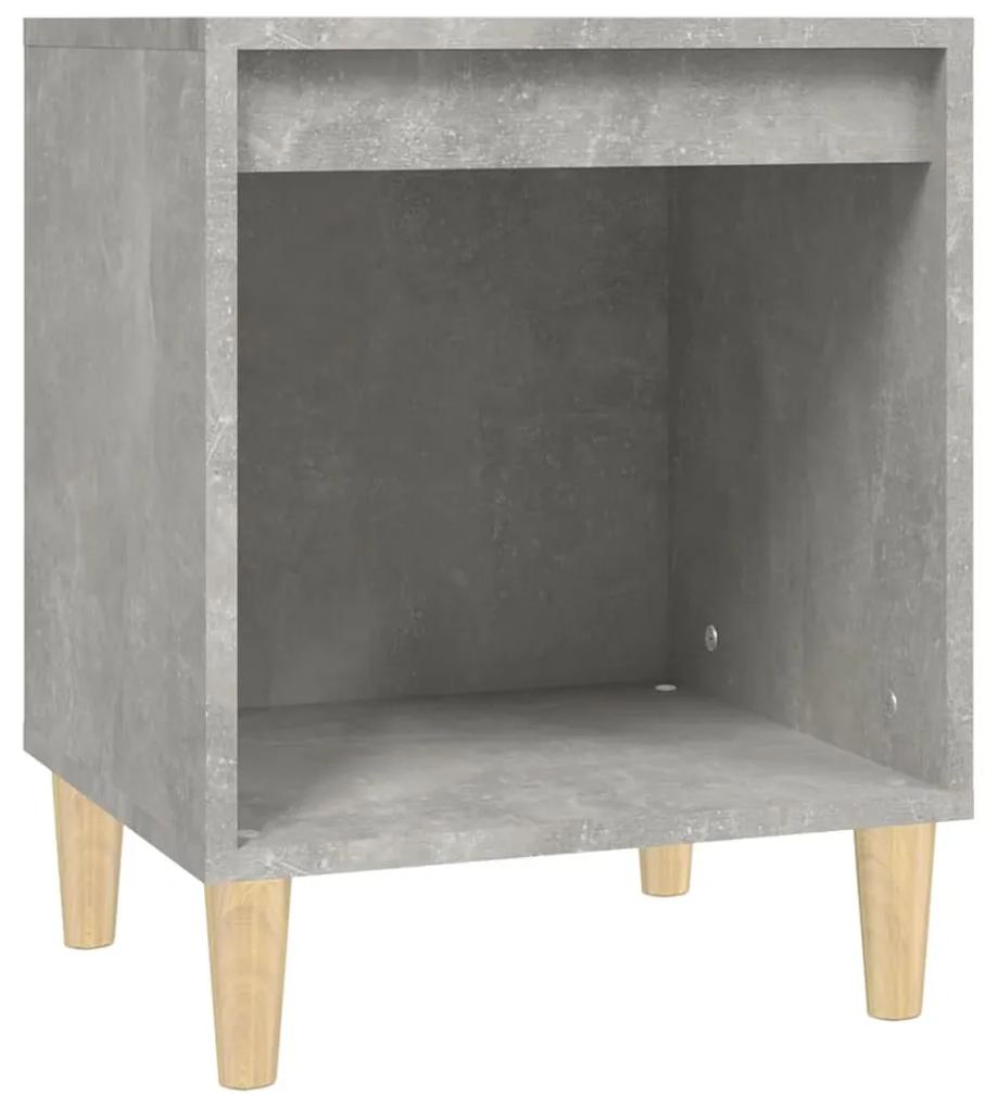 821866 vidaXL Noptiere, gri beton, 40x35x50 cm