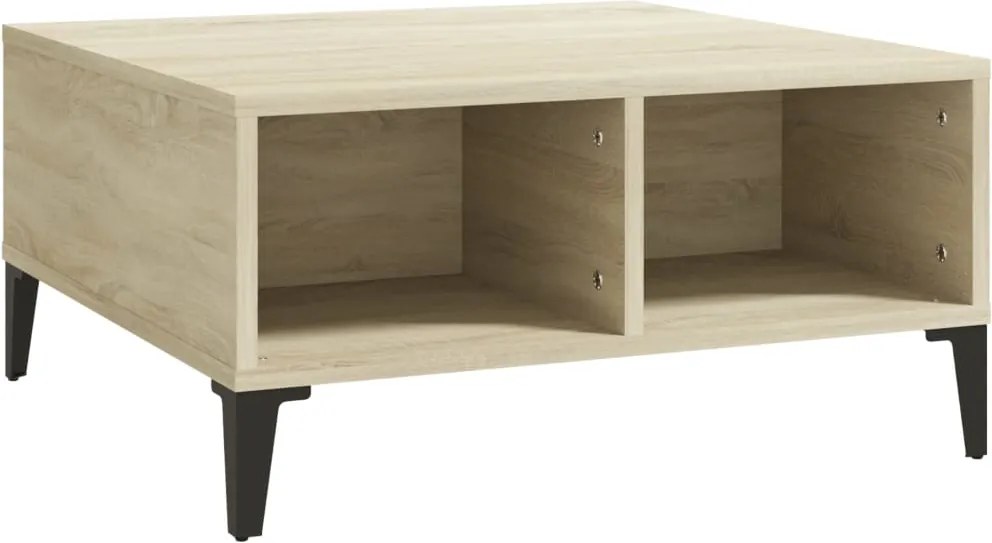 vidaXL Masă de cafea, stejar sonoma, 60x60x30 cm, lemn prelucrat