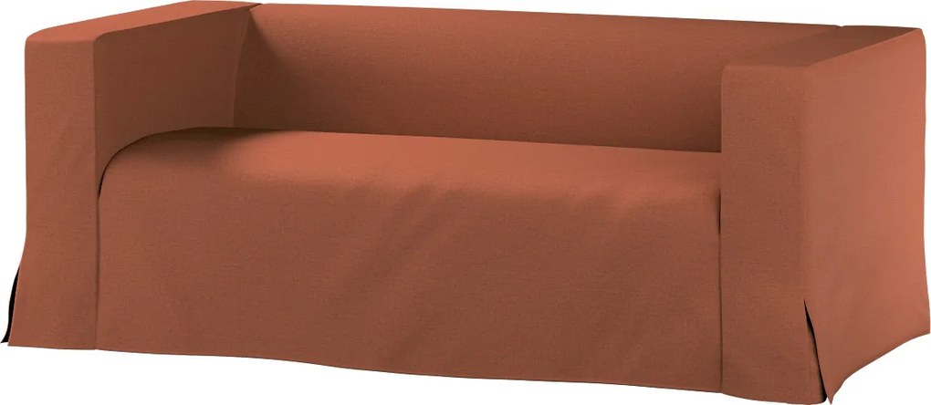 Husă canapea Klippan cu 2 locuri, lungă, cu pliuri contrastante