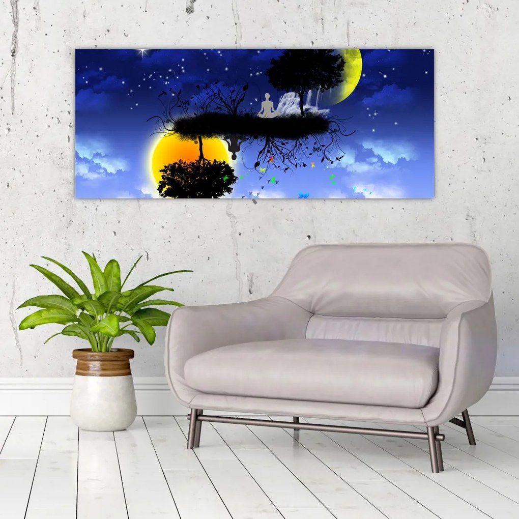 Tablou - Reflecția echilbrului (120x50 cm)