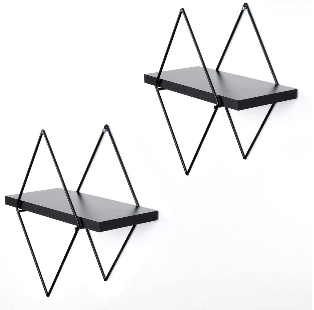 Raft decorativ de perete Duvelo 15 (negru) . 1093638