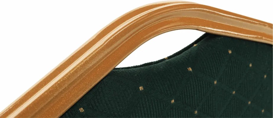 Scaun stivuitor,  verde / vopsea aurie, ZINA 3 NOU
