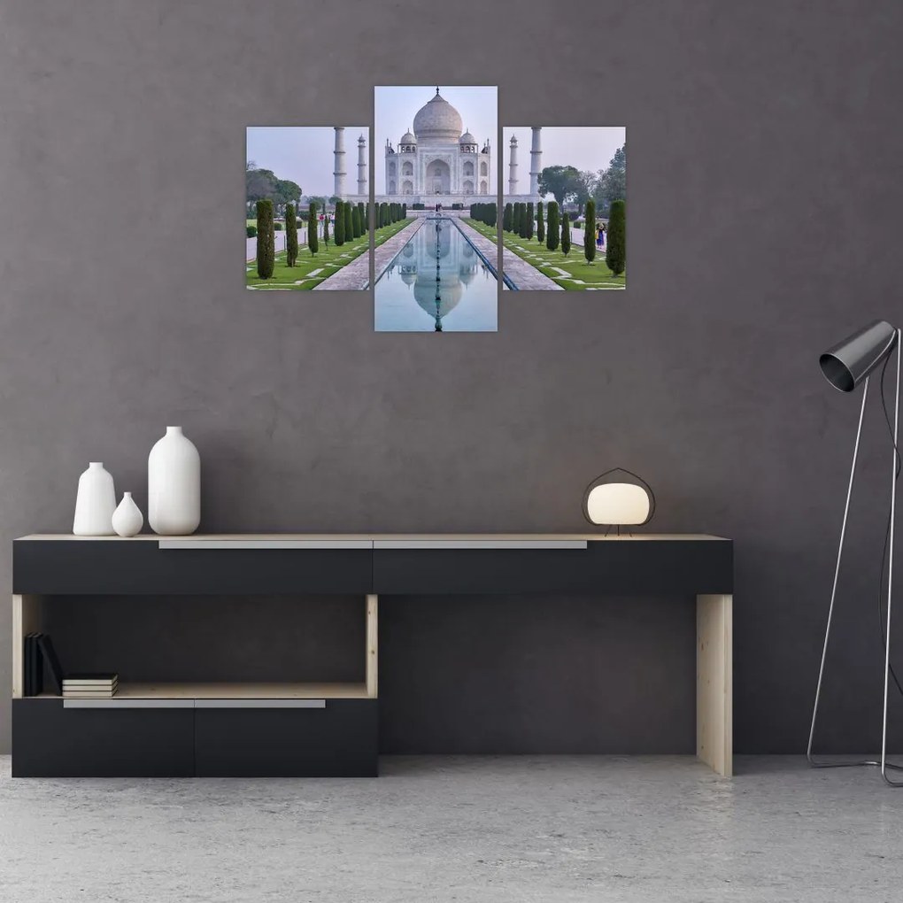 Tablou - Taj Mahal în răsăsrit de soare (90x60 cm)