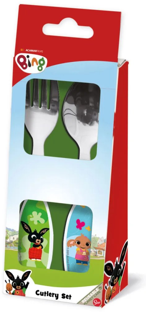 Bing Waving set de tacâmuri din metal - 2 piese