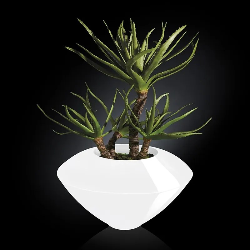 Aranjament floral design LUX, CAIRO IN SHINY VASE, alb 150cm 1141234.95