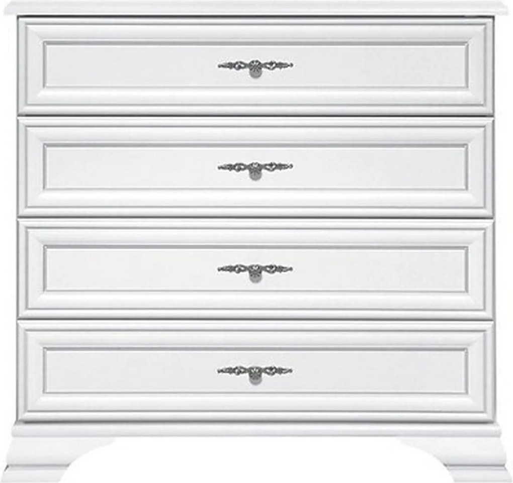 Comoda cu sertare mari IDENTO, alb, PAL, 95x45x90 cm