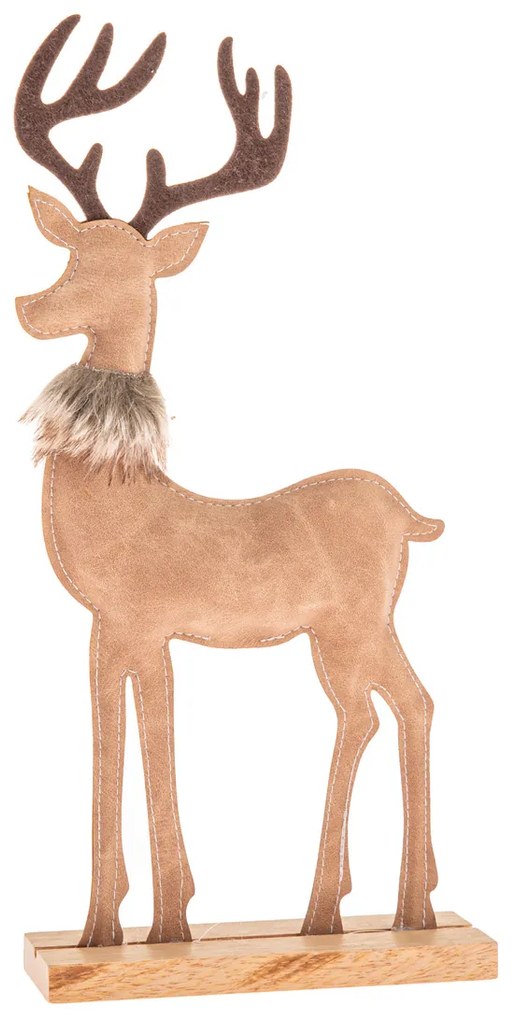 Decorațiuni de Crăciun Cerb din piele artificială31 cm, var. I