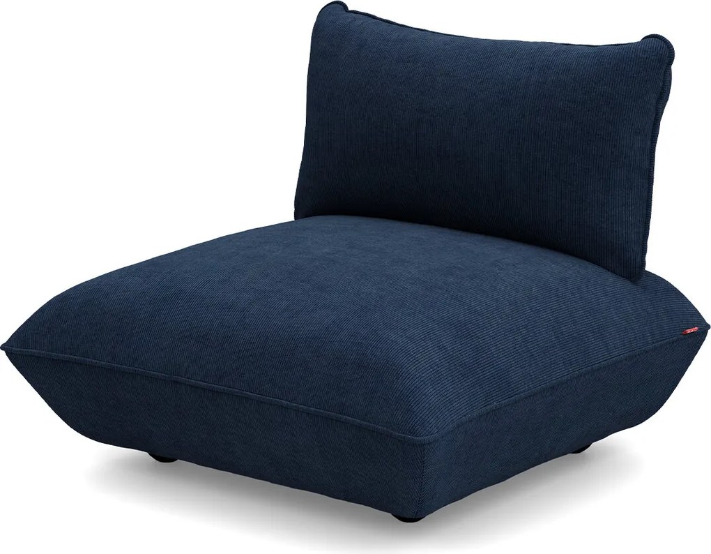 Scaun modul Sumo din catifea reiată, culori multiple - Fatboy Culoare: albastru inchis