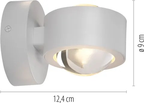 Schöner Wohnen 19331-16 - Aplica de perete LED CHIA, 2xLED/2W/230V, alb