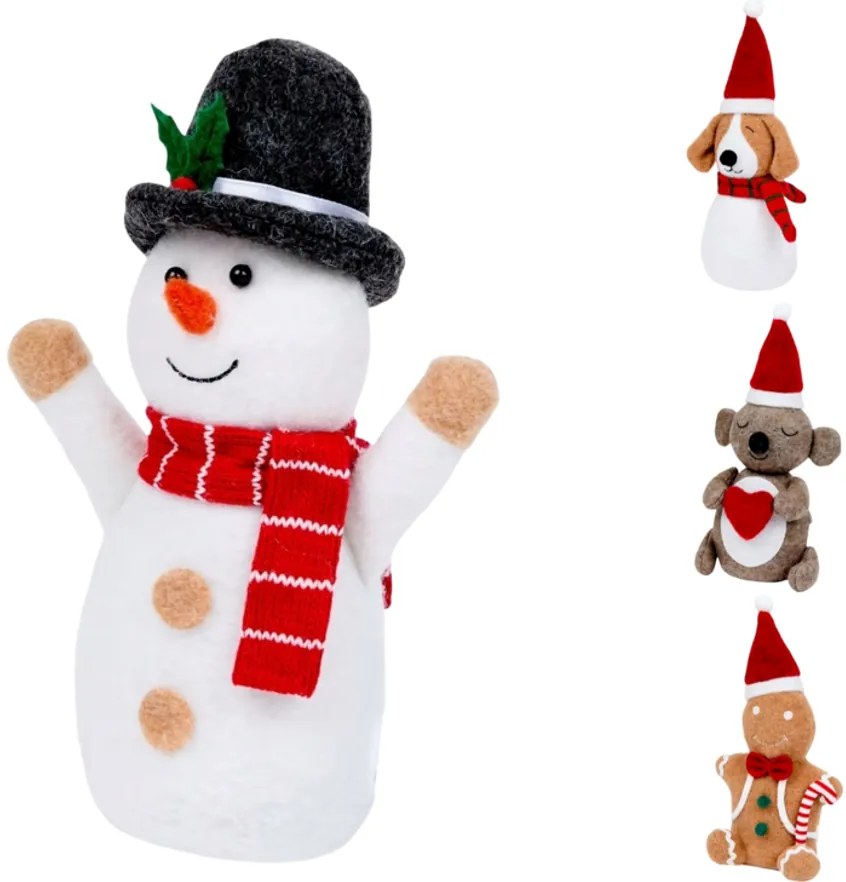 Decoratiuni de Craciun SNOWY FRIENDS 27 cm - mai multe variante Varianta: Gingerbread