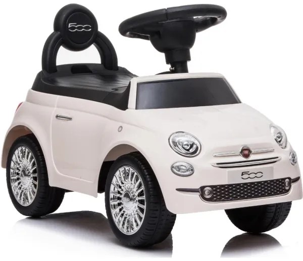 Bicicletă fără pedale Fiat 500 crem