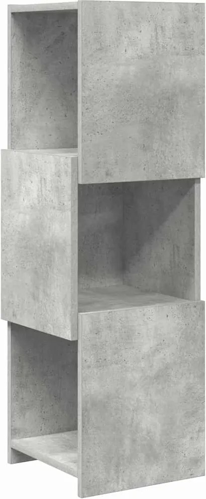 vidaXL Dulap de colț Gri din beton 30,5x30x95cm Lemn compozit