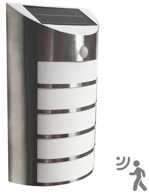 Lumină solară LED de perete cu senzor SAFFO LED/3,7V 2000 mAh IP44
