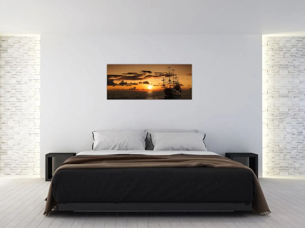 Tablou - Navă de pirați (120x50 cm)