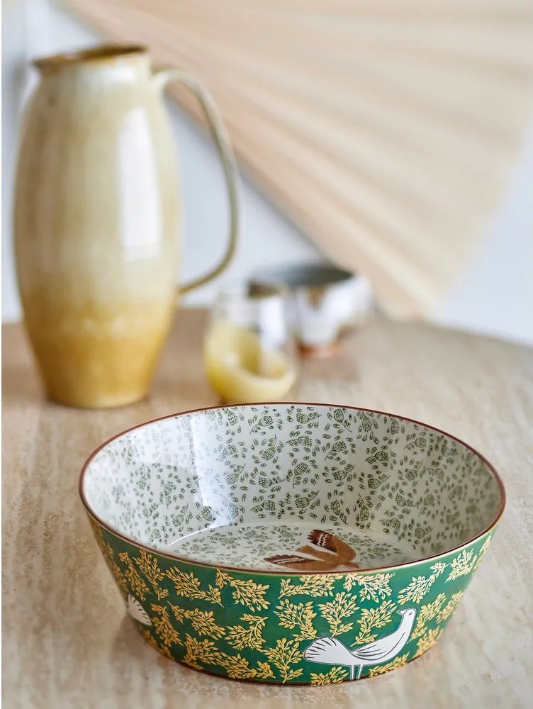 Bol verde din ceramică ø 28 cm Hezha – Bloomingville
