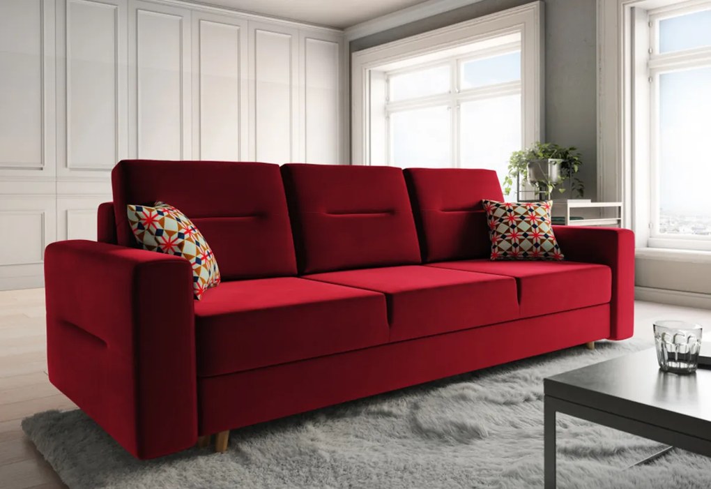 Supermobel Canapea extensibilă tapițată BERGEN, 230x87x87, itaka 16