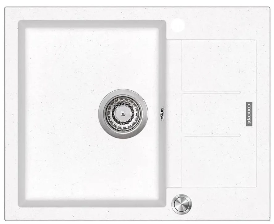 Concept DG05C45WH - Chiuvetă de bucătărie CUBIS 50x62 cm granit/alb