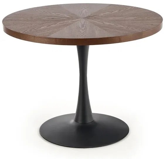 Masa Carmelo nuc/negru ø100 cm