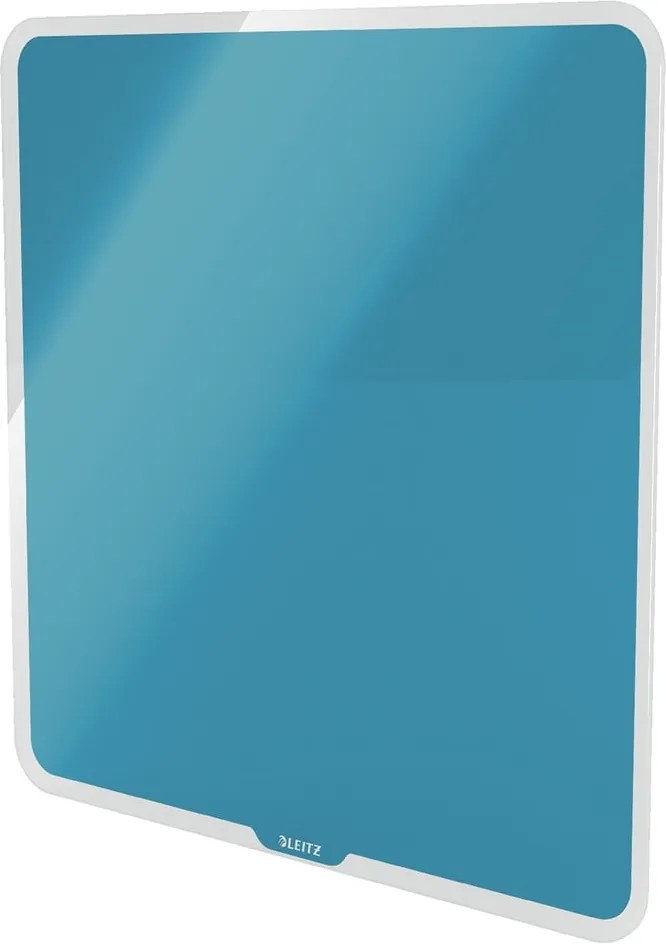 Tablă magnetică din sticlă pentru perete Leitz Cosy, 45 x 45 cm, albastru