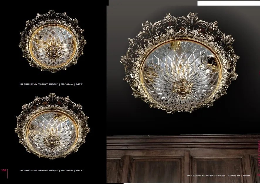 Plafoniera eleganta cristal Bohemia CHARLIZE 320