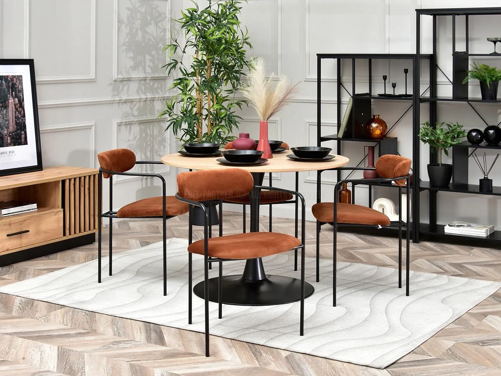 Scaun Magnus (cupru + negru). Promo -16%. 1111145