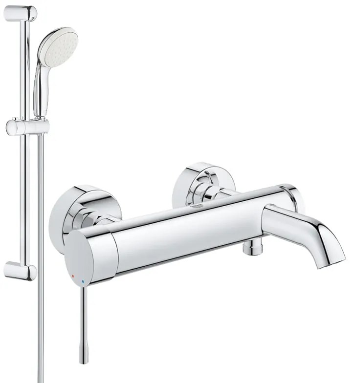 Pachet: Baterie de cadă/dus Essence New-33624001, Set dus Grohe New Tempesta 100-27853003.