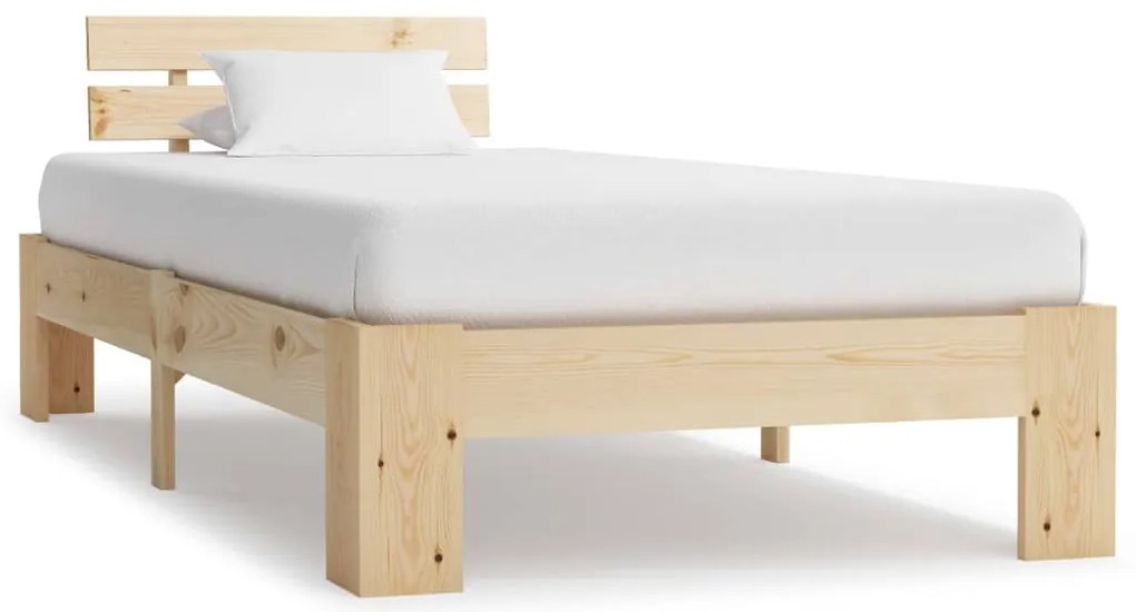 vidaXL Cadru de pat, 90 x 200 cm, lemn masiv de pin