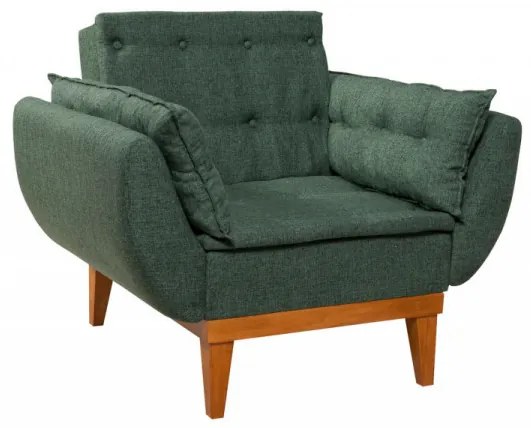 Fotoliu, Lemn Solid, Fiona Berjer, Verde