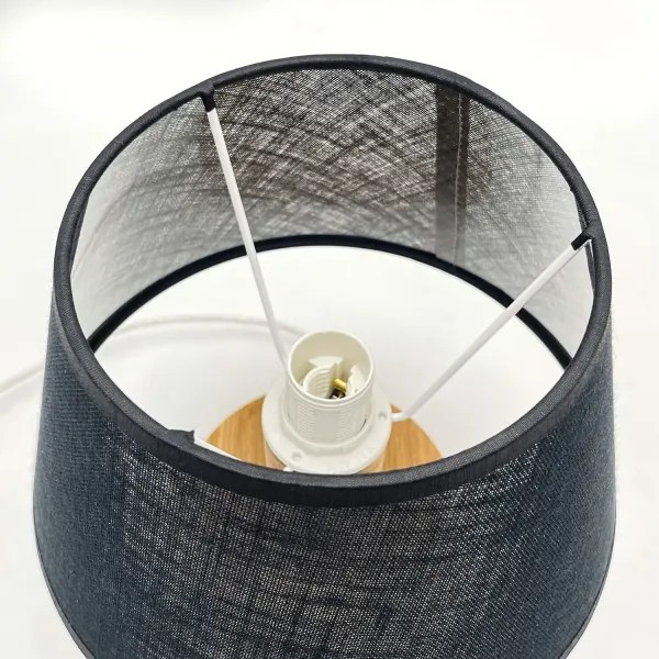 Lampă de masă Brilagi ANTHONY 1xE14/40W/230V stejar/negru