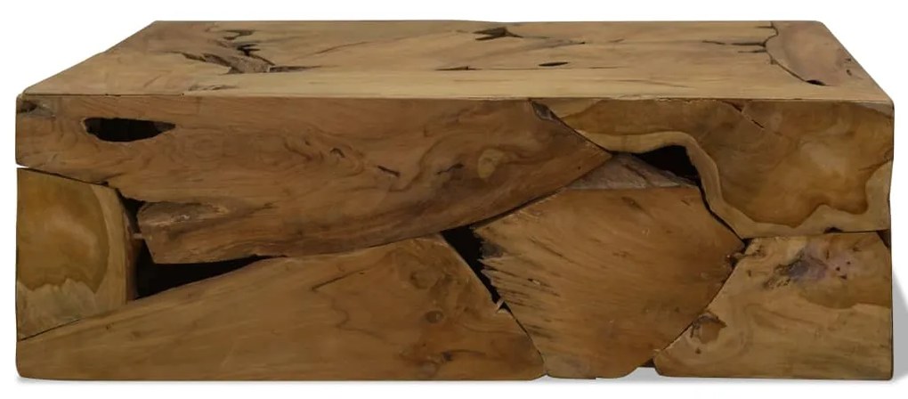 Măsuță de cafea, 90 x 50 x 30 cm, lemn de tec natural, maro