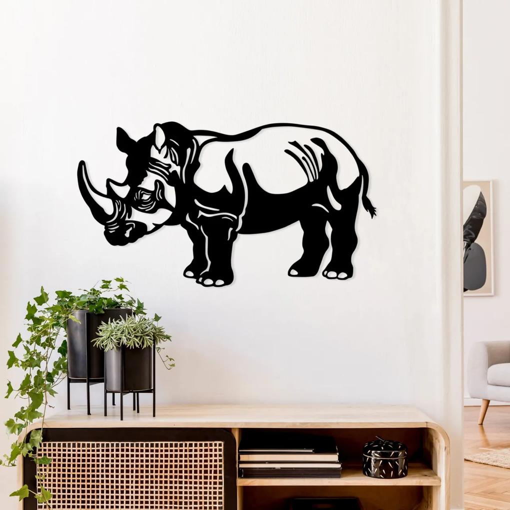 Accesoriu decorativ de perete metalic Rhino
