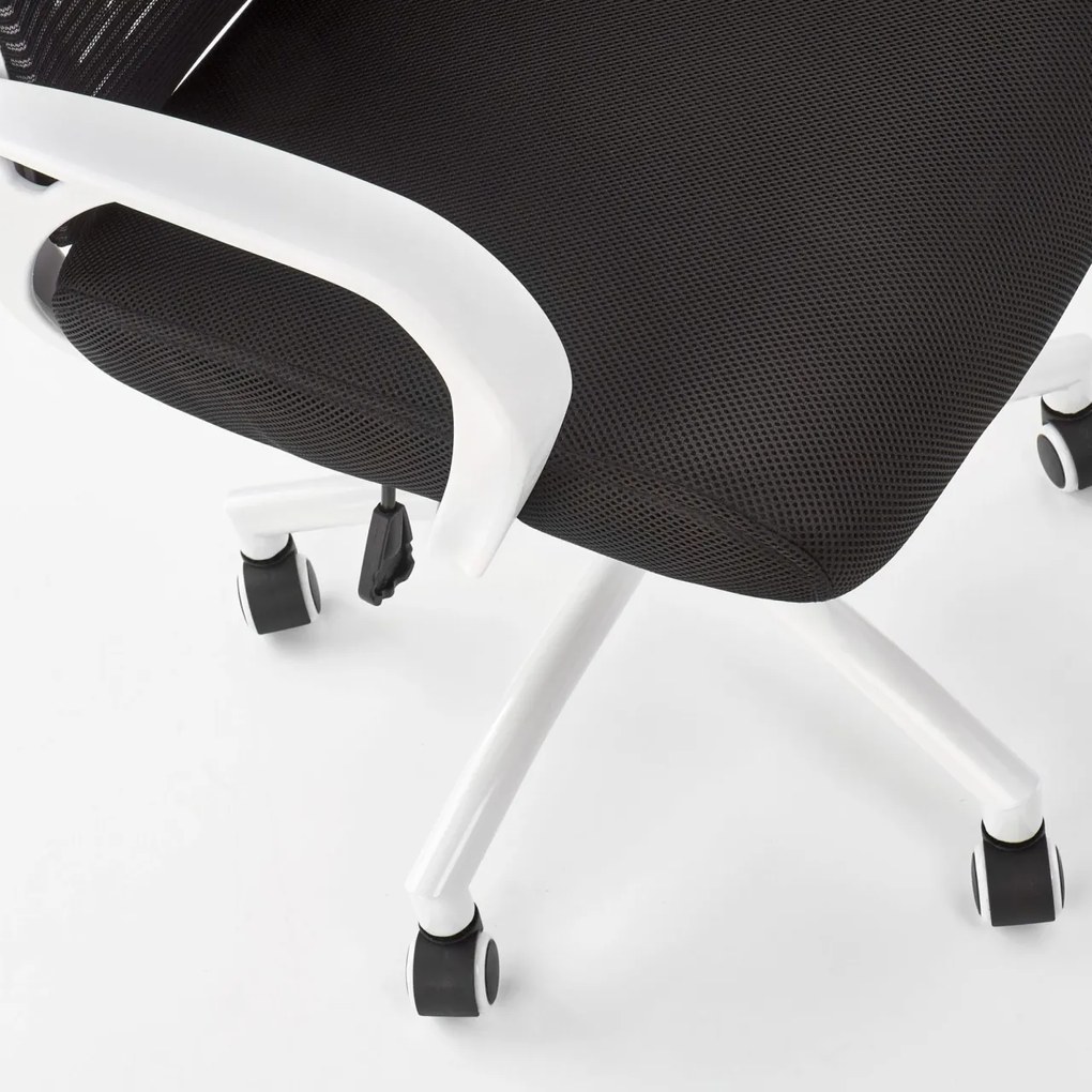 Scaun de birou Socket alb negru
