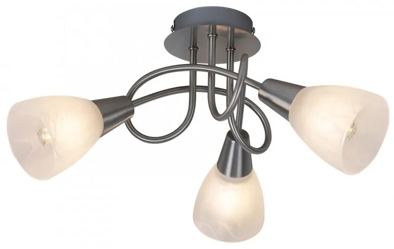 Lustra / Plafoniera cu 3 spoturi Jenna crom satin