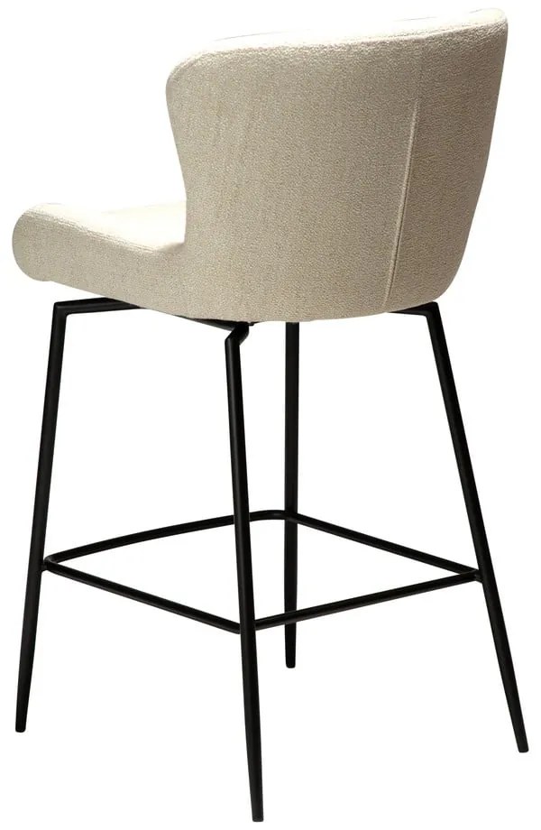 Scaun de bar crem tapițat (înălțime șezut 67,5 cm) Glam – DAN-FORM Denmark