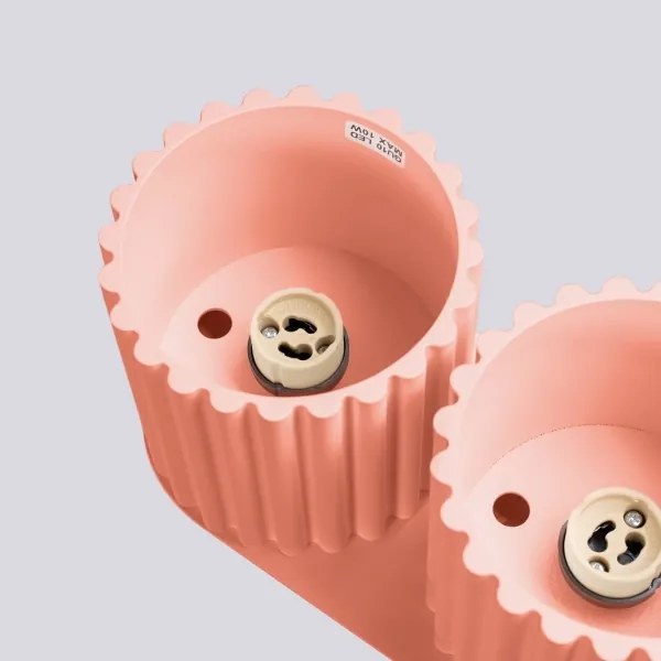 Sollux SL.1825 - Lampă spot AURA 2xGU10/10W/230V roz