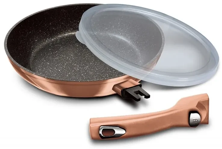 Set tigai marmorate, manere detasabile Rose Gold Berlinger Haus BH 7038