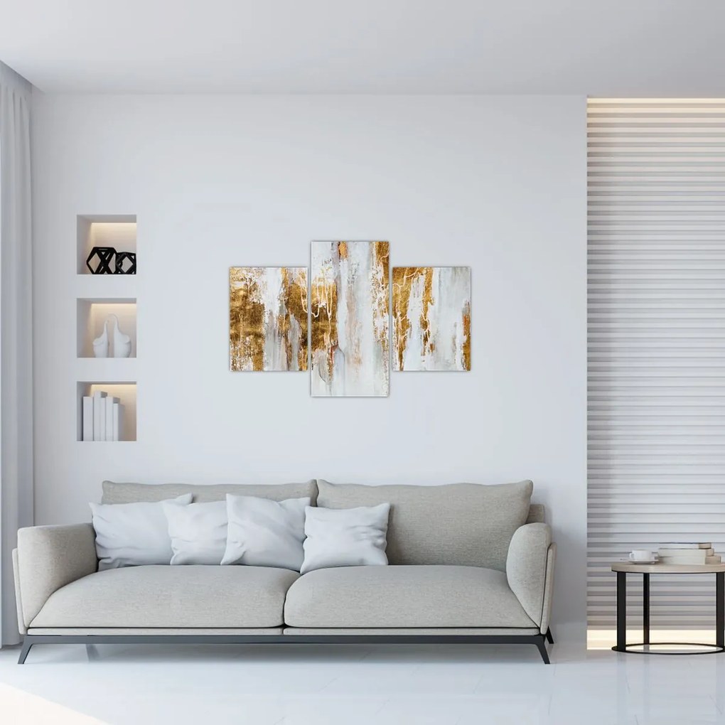 Tablou - Abstract auriu (90x60 cm)