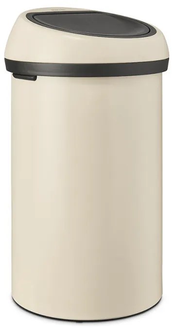 Cos de gunoi Brabantia Touch Bin 1005510, 60 L, Deschidere lina si silentioasa, Bej