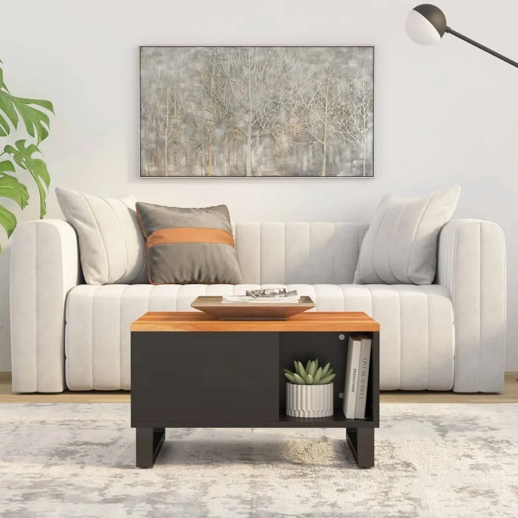 vidaXL Măsuță de cafea, 60x50x35 cm, lemn masiv de acacia