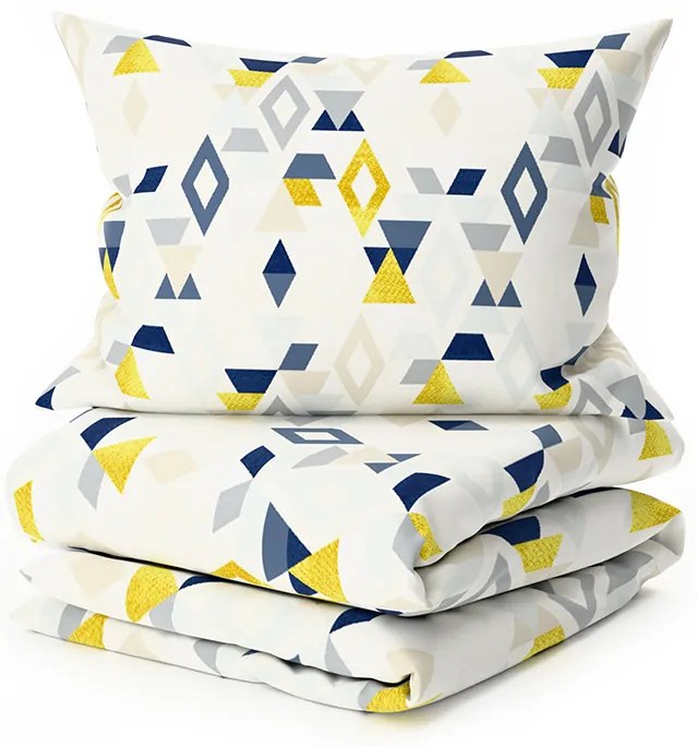 Lenjerie de pat din microfibra GEOMETRICA colorata Dimensiune lenjerie de pat: 70 x 90 cm | 140 x 220 cm