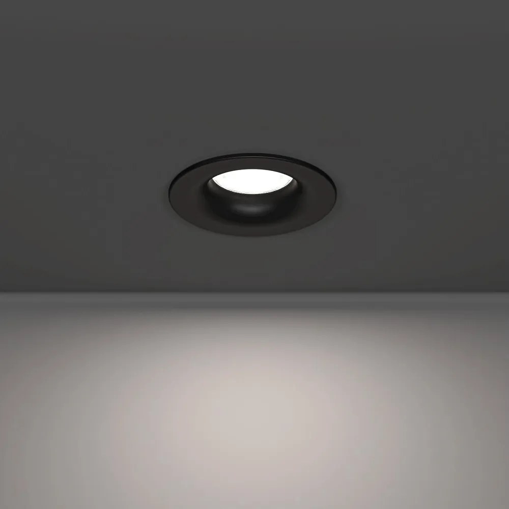 Eglo 902273 - Plafonieră LED pentru baie SALABATE, 4,9 W, 230 V, Ø 8,8 cm, IP65, negru