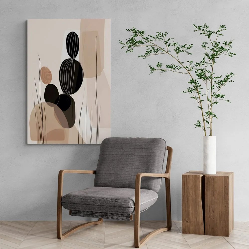 Tablou forme abstracte botanice de cactus