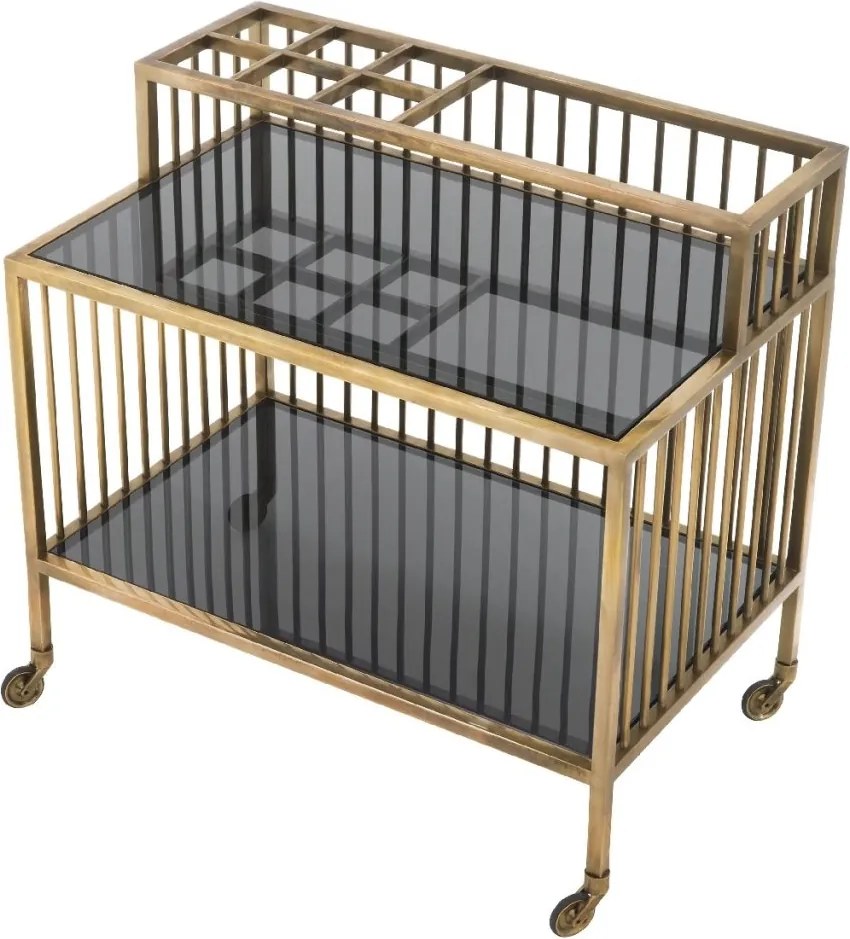 Gheridon, Masuta cu roti design LUX Rutherford